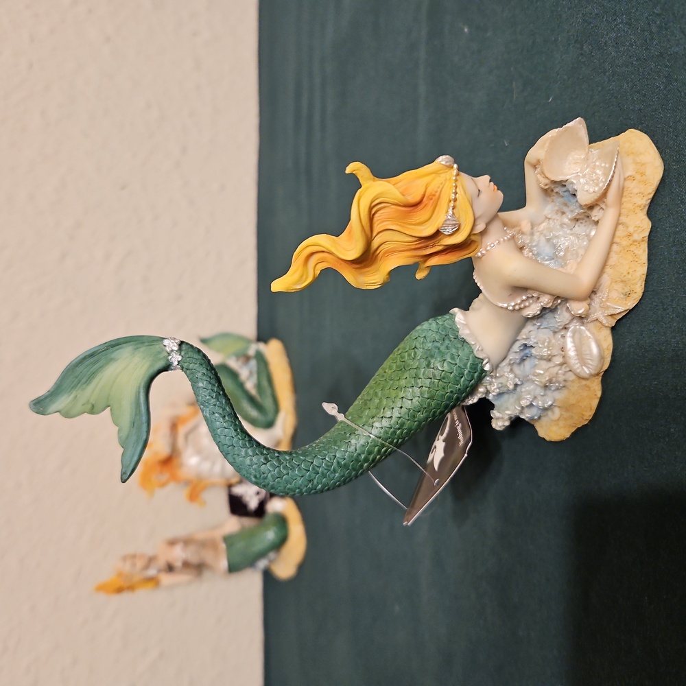 Dragon Crest Mermaid Figurines Table Accent Decor - Picture 2 of 12